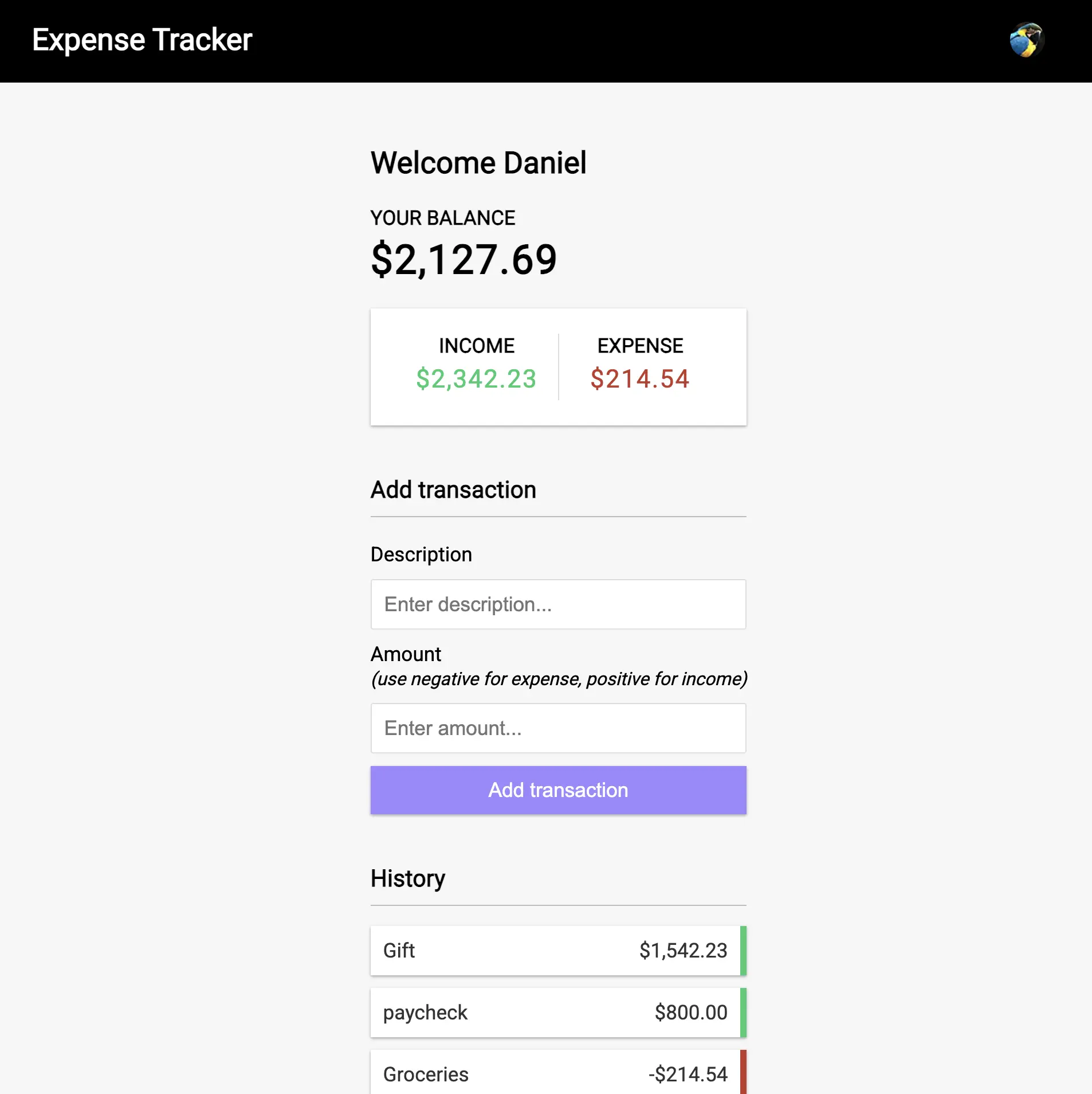Expense Tracker